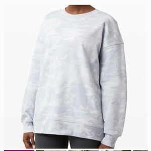 lululemon athletica Perfectly Oversized Crew Incognito Camo Alpine White